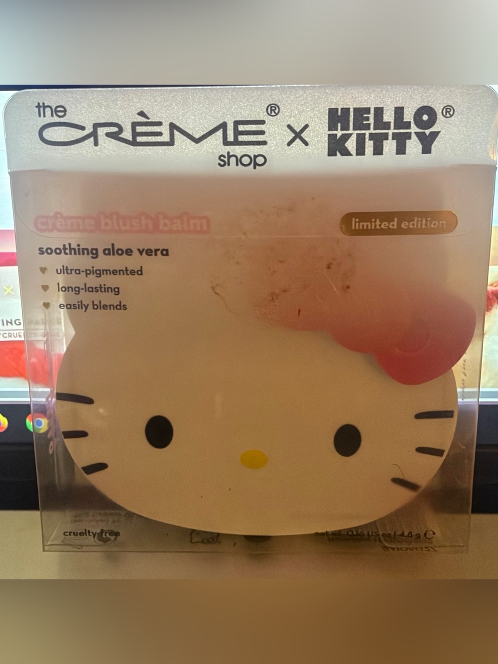 The Crème Shop x Hello Kitty Pink Soothing Blush Balm